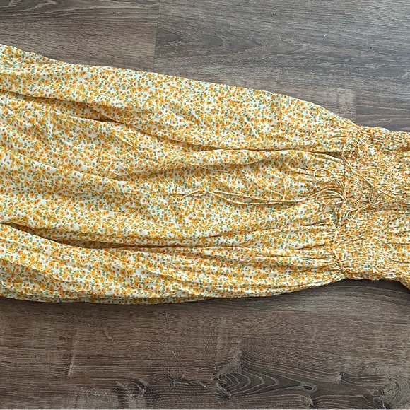 Dôen Emmaretta Dress Yellow Floral EUC - Picture 3 of 6